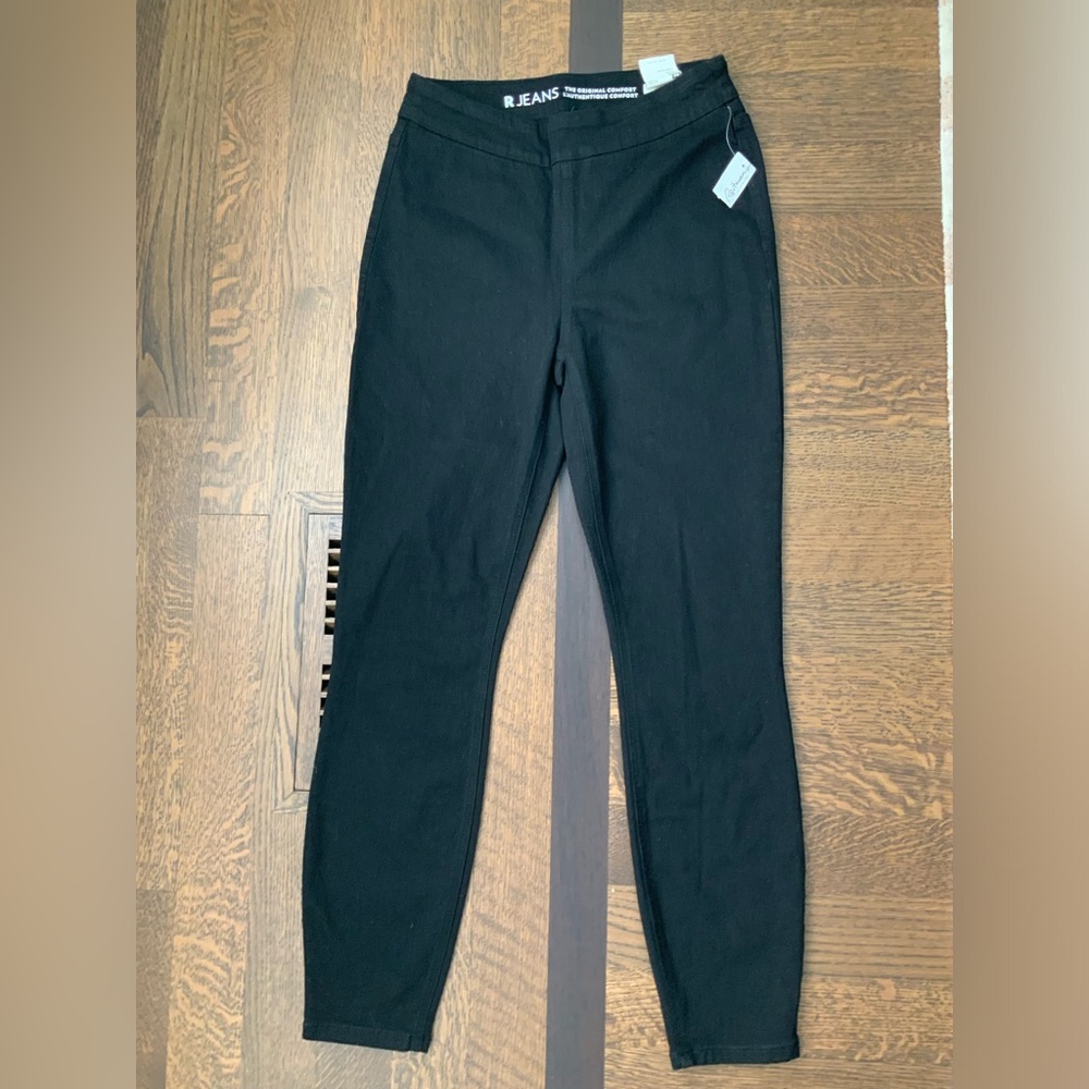 REITMANS Black Skinny High Rise Regular Original Comfort Jeggings Size 28 NEW - Picture 2 of 16